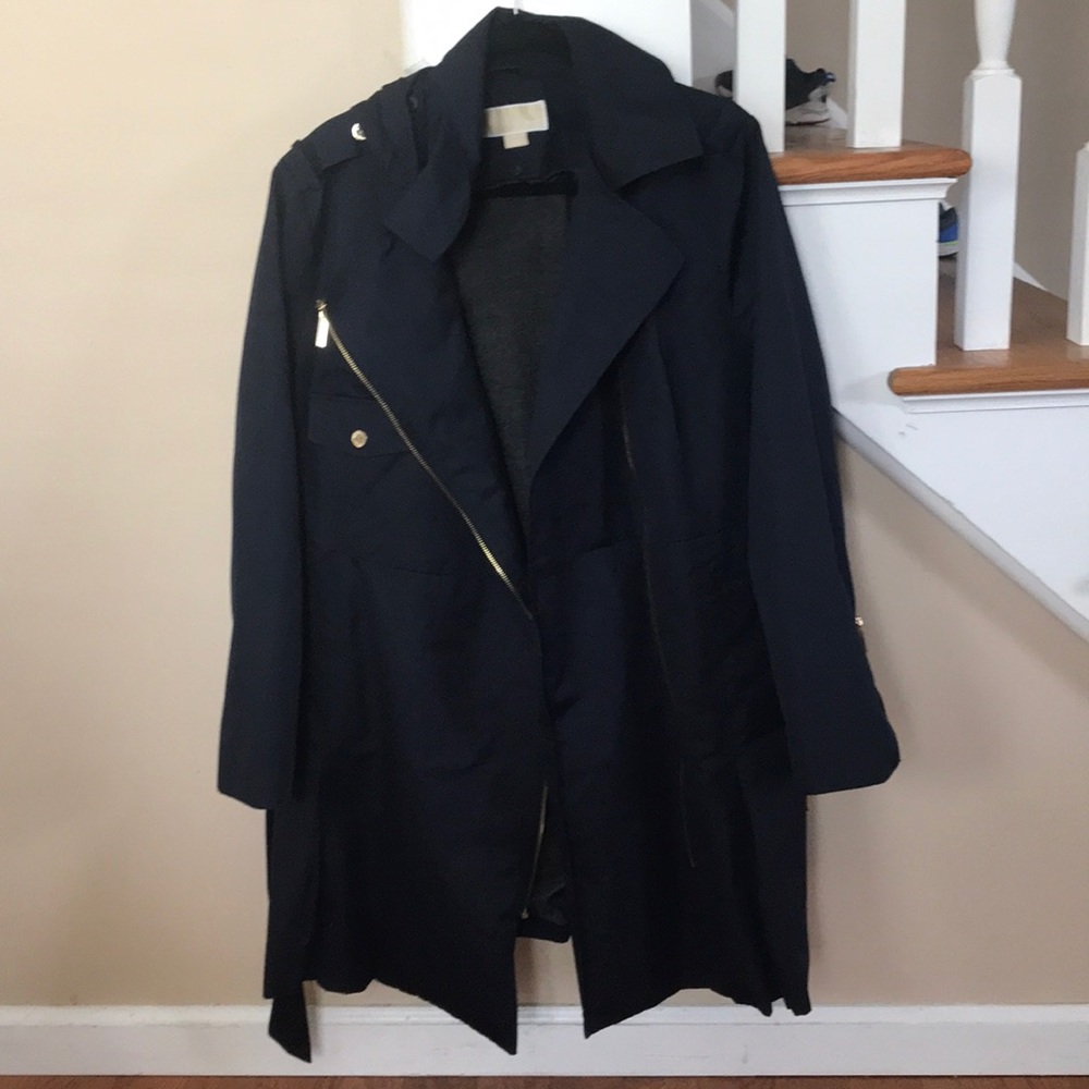 Michael Kors trench - navy with gold detail